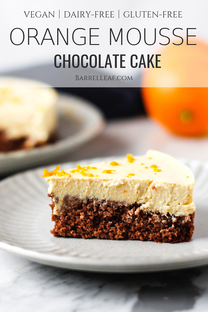 Vegan Orange Mousse Chocolate Cake (with 1 secret ...