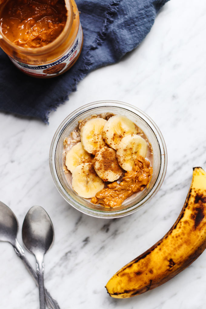 Peanut Butter Banana Overnight Oats (5 ingredients) – Barrel Leaf